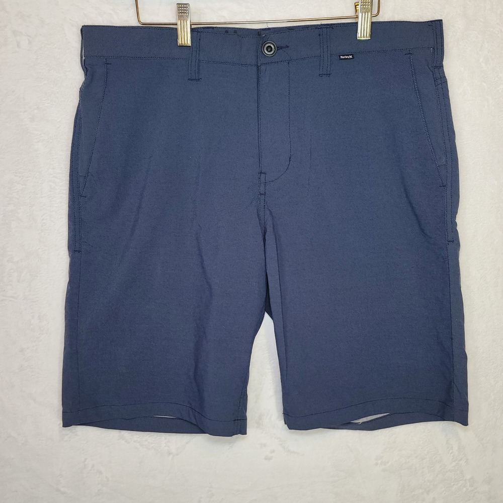 Hurley Golf Modern Preppy Y2K Shorts 90s Retro Blue Mens 36x9 Size 34 Skater